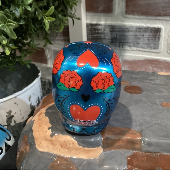 “3/$15 - Halloween Skull Tin Container - Very Gently Used - Picture 4 of 11